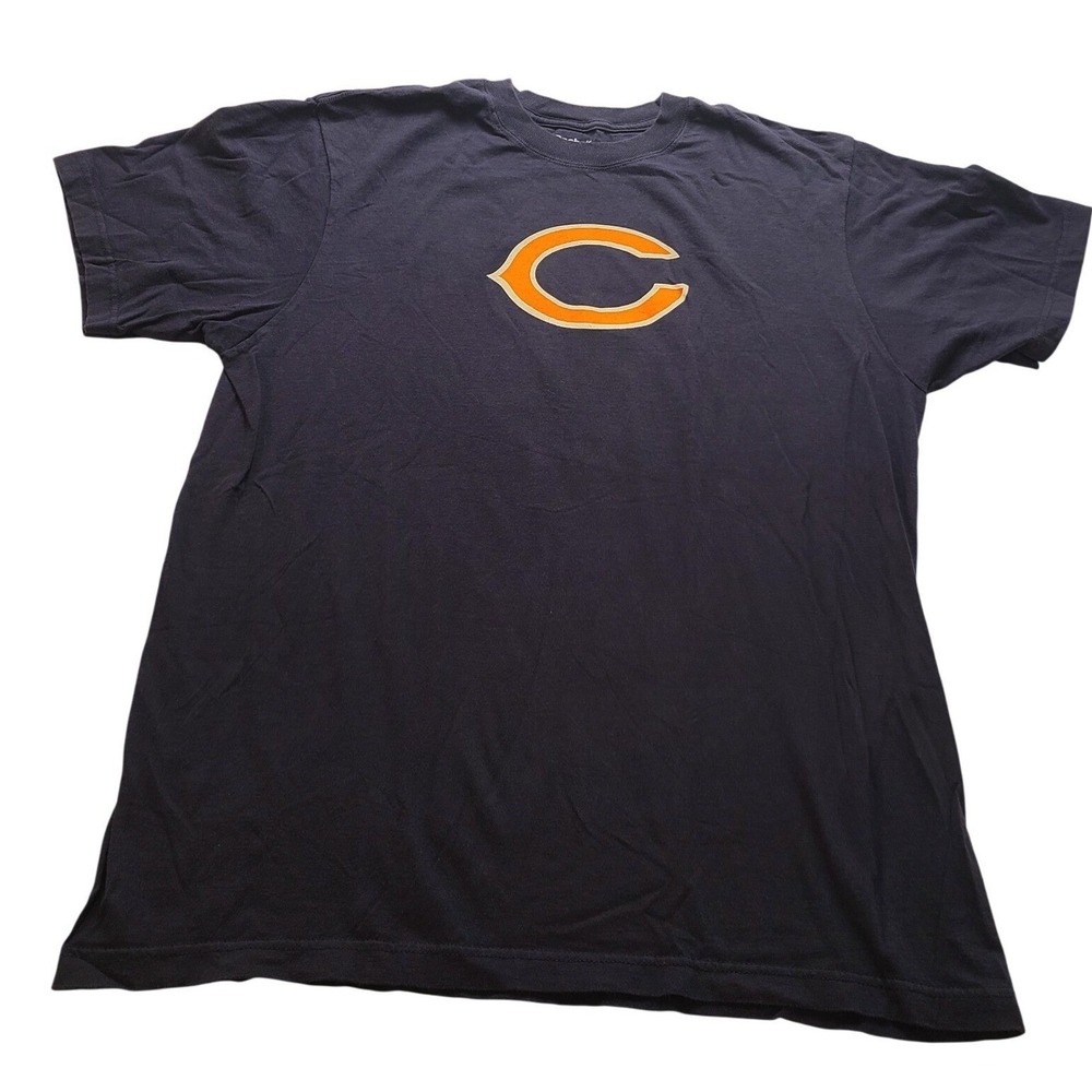 Reebok Chicago Bears Jay Cutler 6 Navy Blue NFL T-Shirt Men's XL Short Sleeve